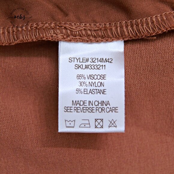 NWT Korye Mid Rise Straight Leg Dress Pants Tan Women US XL, 16 - Picture 8 of 10